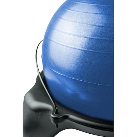 Fabrication Enterprises Fabrication Enterprises 30-1796B Cando Plastic Exercise Ball Stool & Trainer With Locking Casters; Blue 30-1796B
